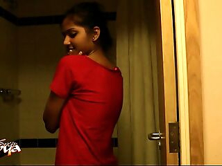 hot sexy indian inexperienced babe divya in shower